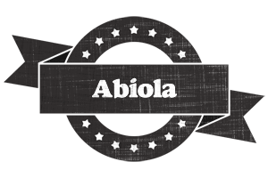 Abiola grunge logo