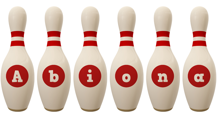 Abiona bowling-pin logo