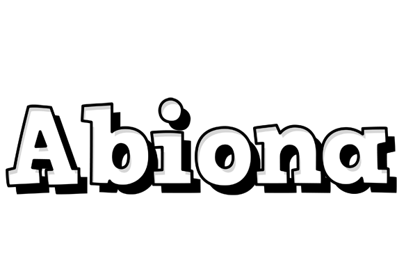 Abiona snowing logo