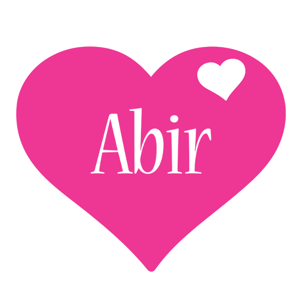 Abir love-heart logo