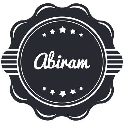 Abiram badge logo