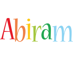 Abiram birthday logo