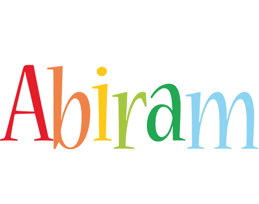 Abiram birthday logo