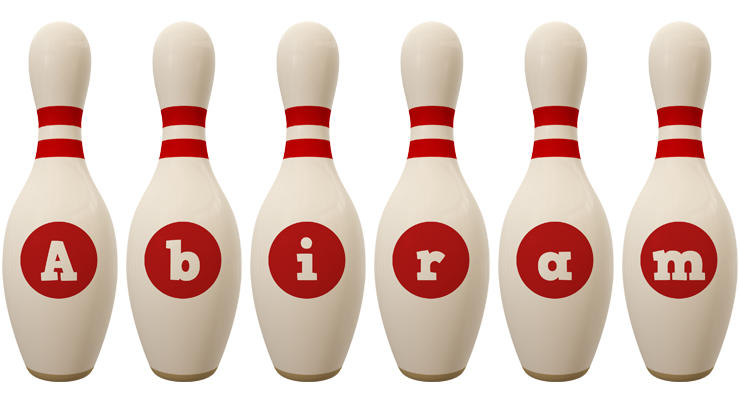 Abiram bowling-pin logo