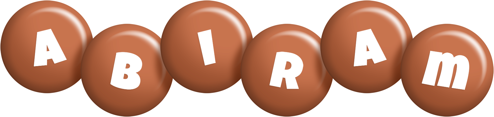 Abiram candy-brown logo