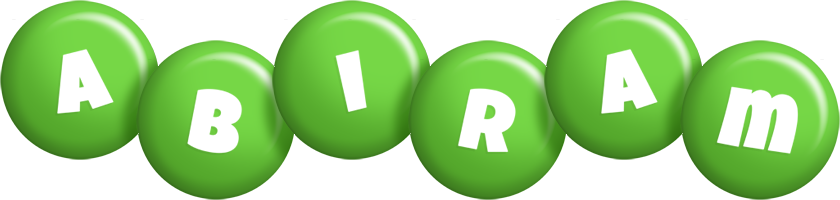 Abiram candy-green logo