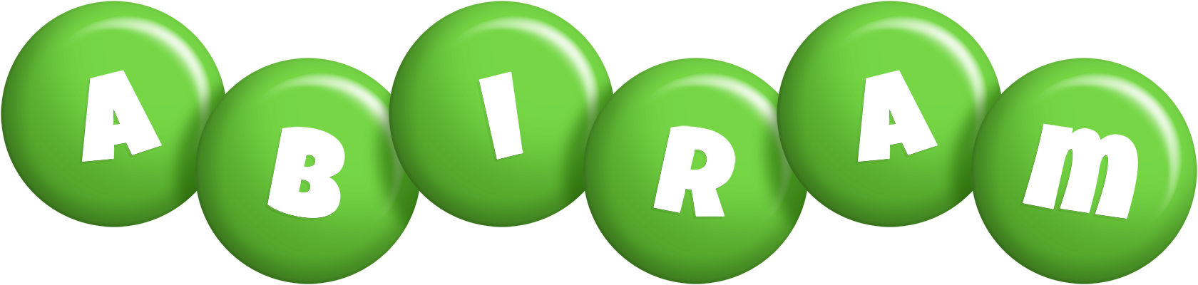 Abiram candy-green logo