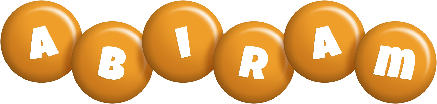 Abiram candy-orange logo