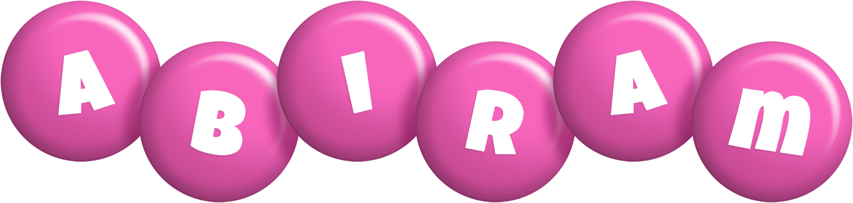 Abiram candy-pink logo