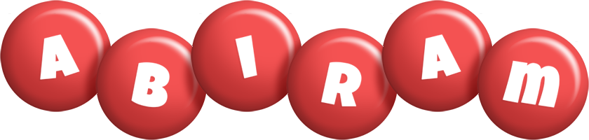Abiram candy-red logo