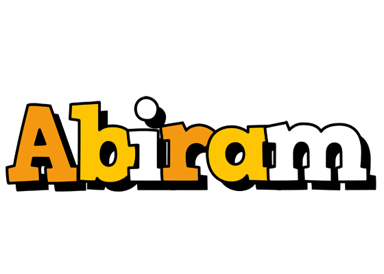 Abiram cartoon logo