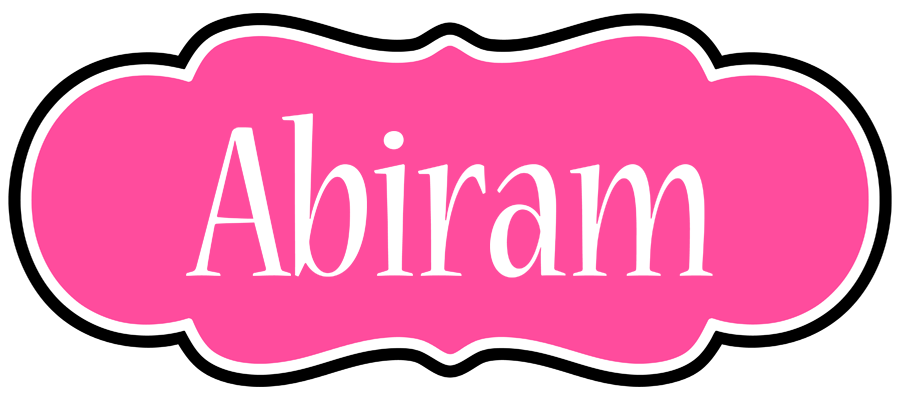 Abiram invitation logo