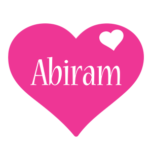 Abiram love-heart logo