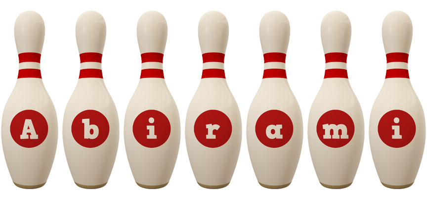 Abirami bowling-pin logo