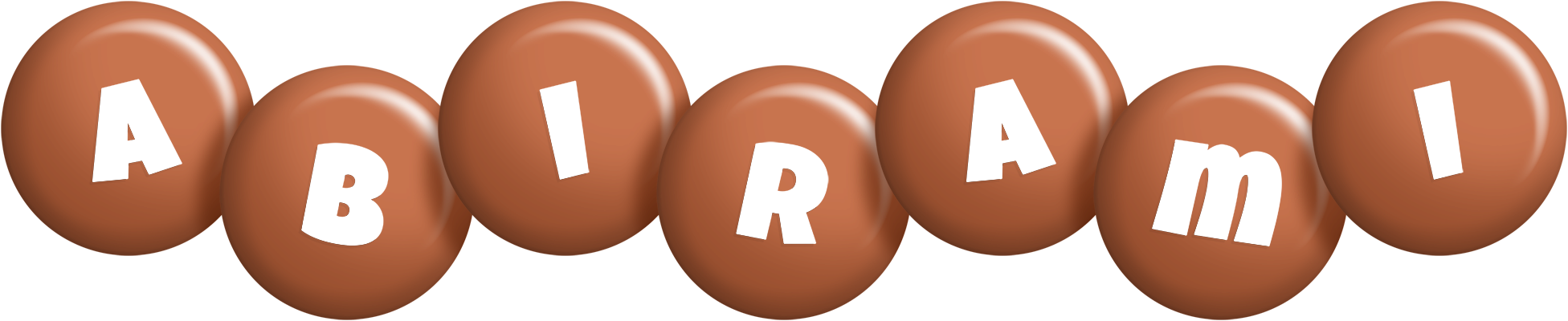 Abirami candy-brown logo
