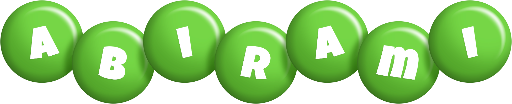 Abirami candy-green logo