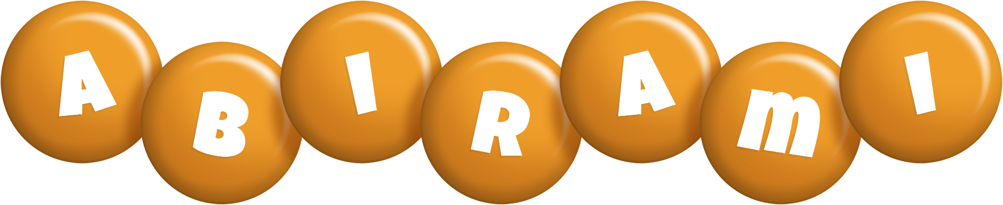 Abirami candy-orange logo
