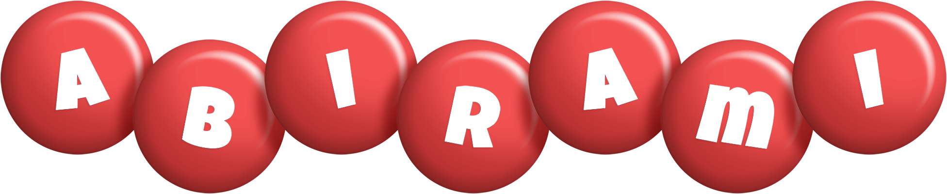 Abirami candy-red logo