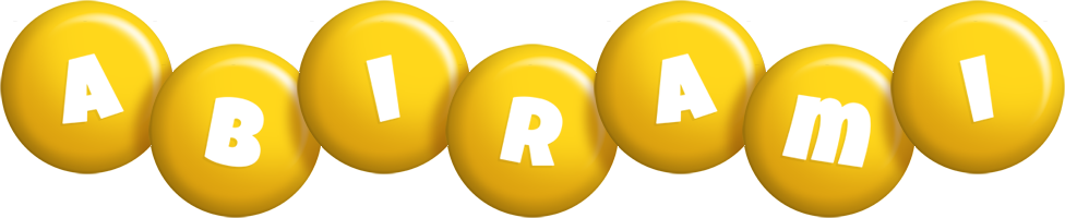 Abirami candy-yellow logo