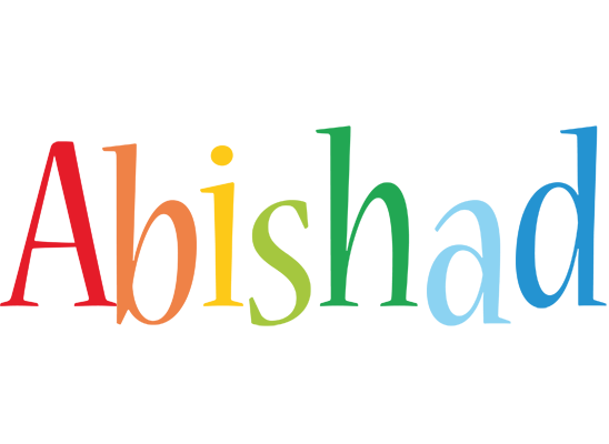 Abishad birthday logo