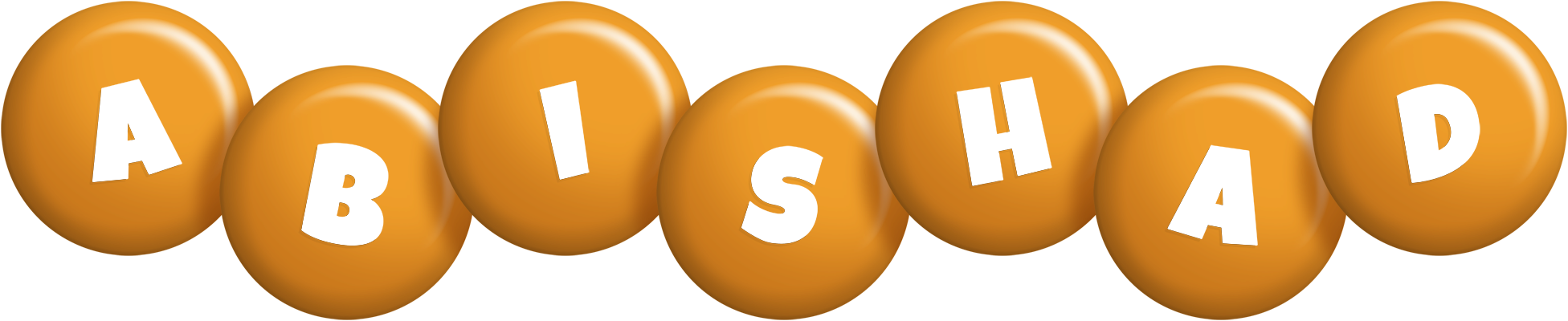 Abishad candy-orange logo