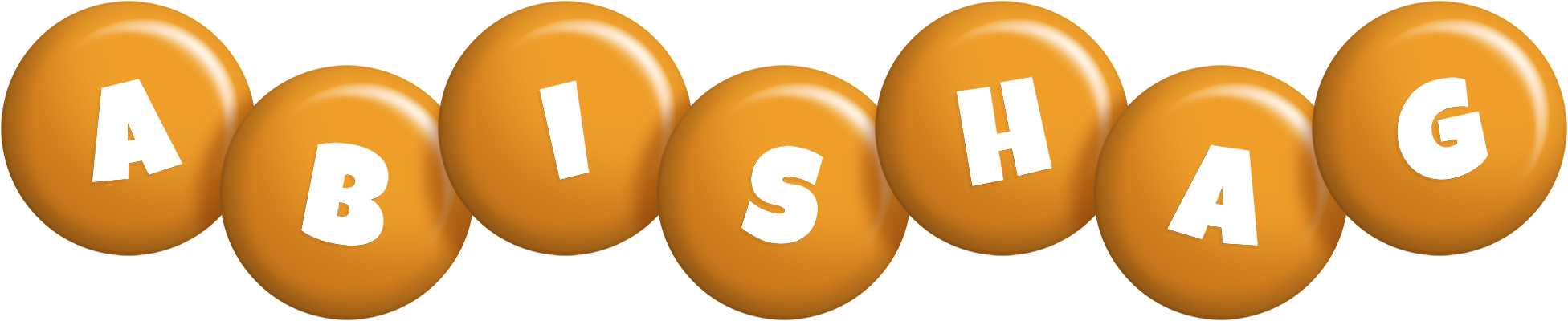 Abishag candy-orange logo