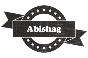 Abishag grunge logo