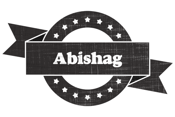 Abishag grunge logo