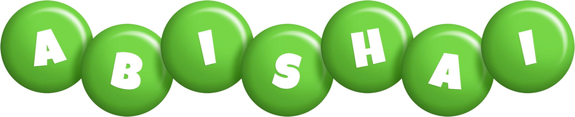 Abishai candy-green logo