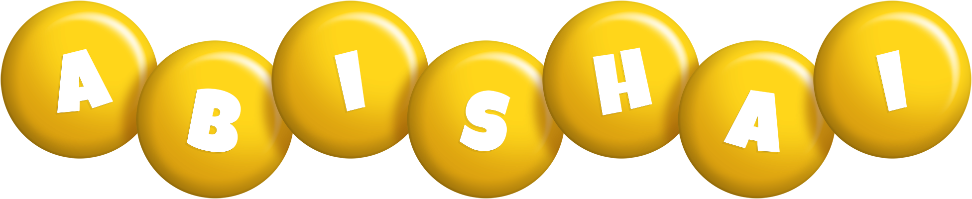 Abishai candy-yellow logo