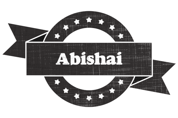 Abishai grunge logo