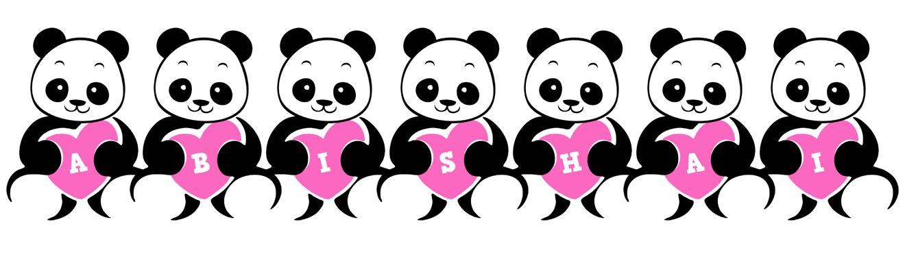 Abishai love-panda logo