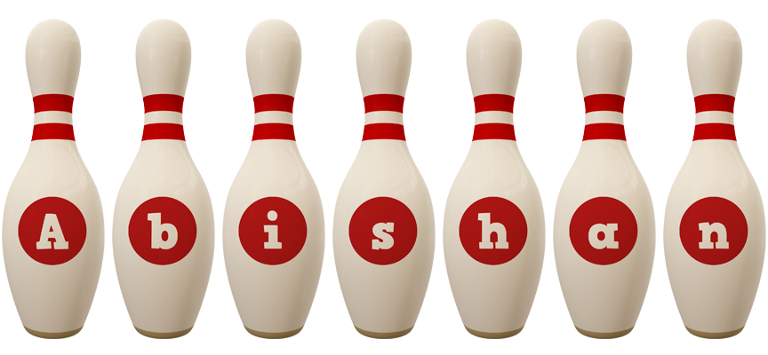 Abishan bowling-pin logo