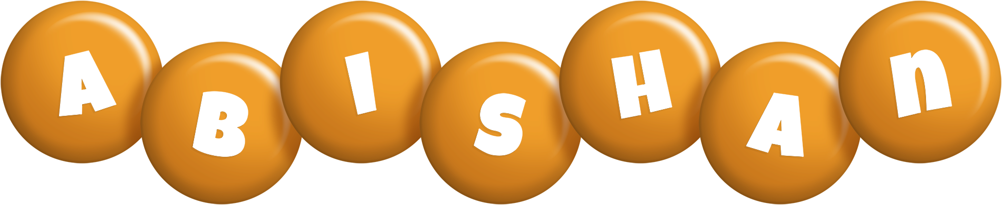Abishan candy-orange logo