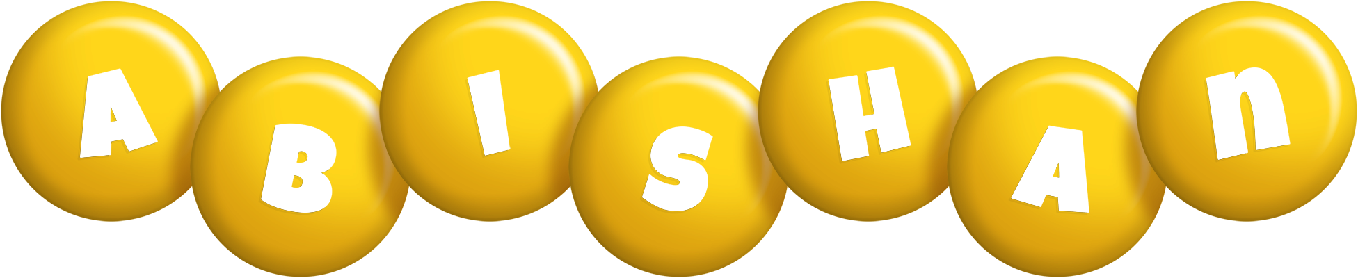 Abishan candy-yellow logo