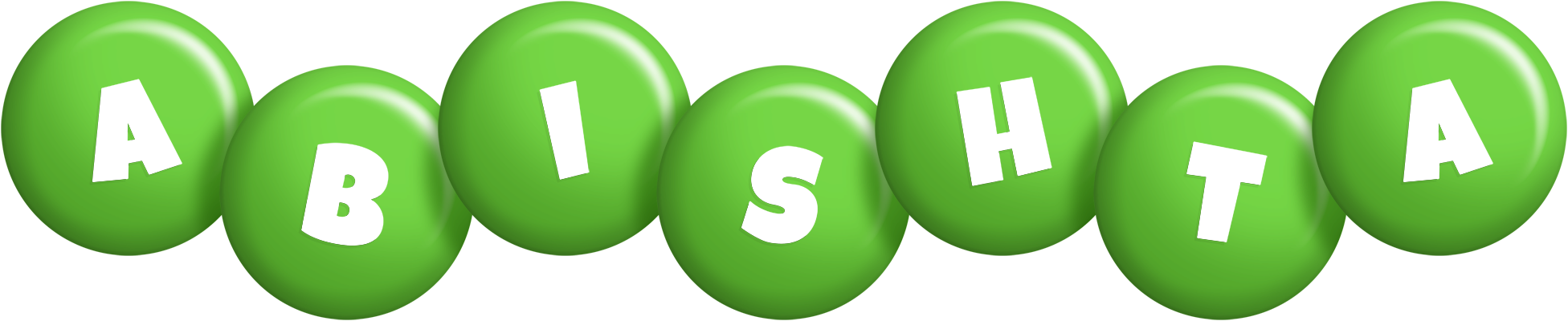 Abishta candy-green logo