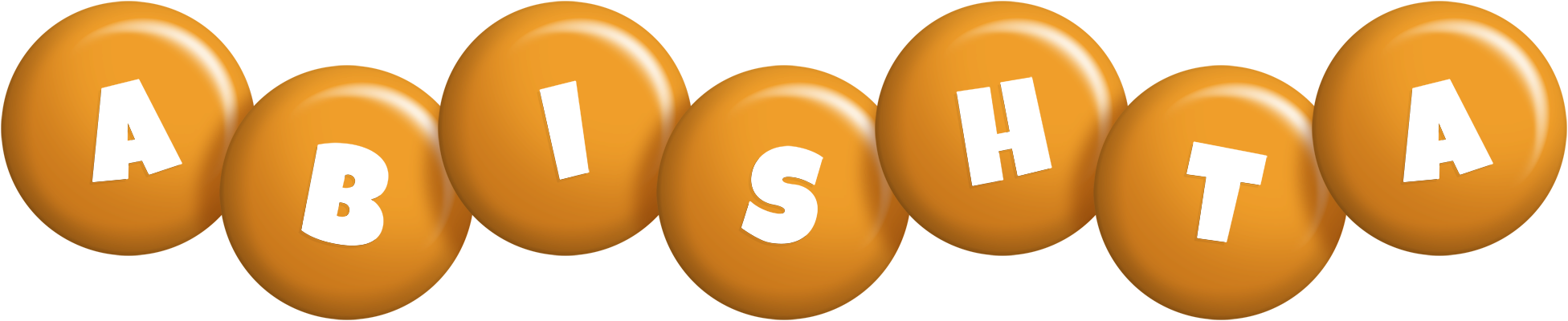 Abishta candy-orange logo