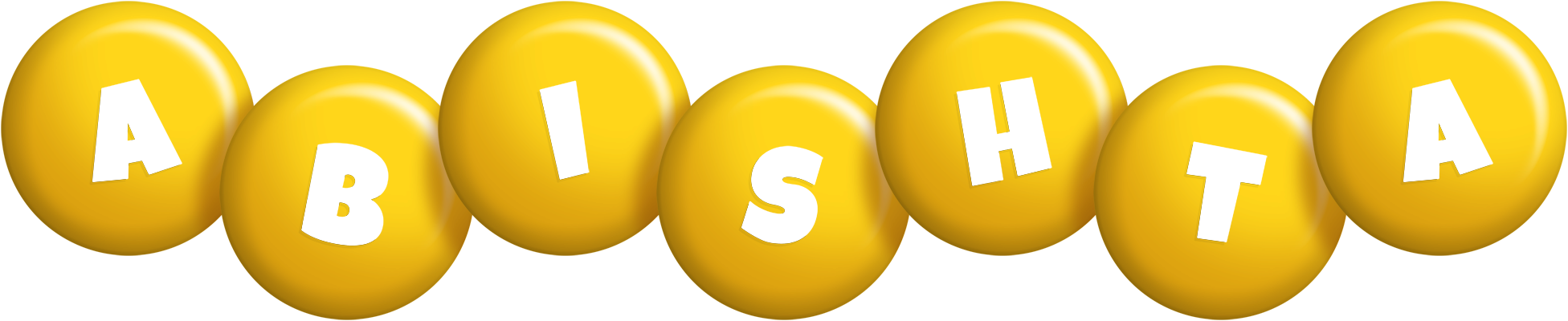 Abishta candy-yellow logo