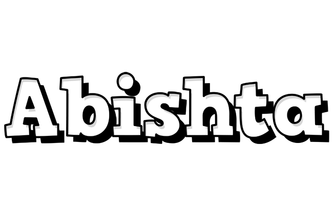 Abishta snowing logo