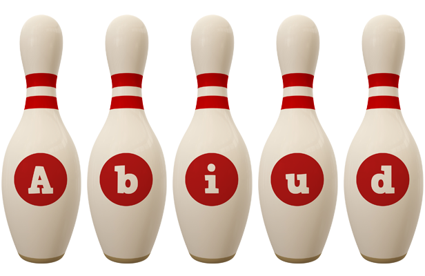 Abiud bowling-pin logo