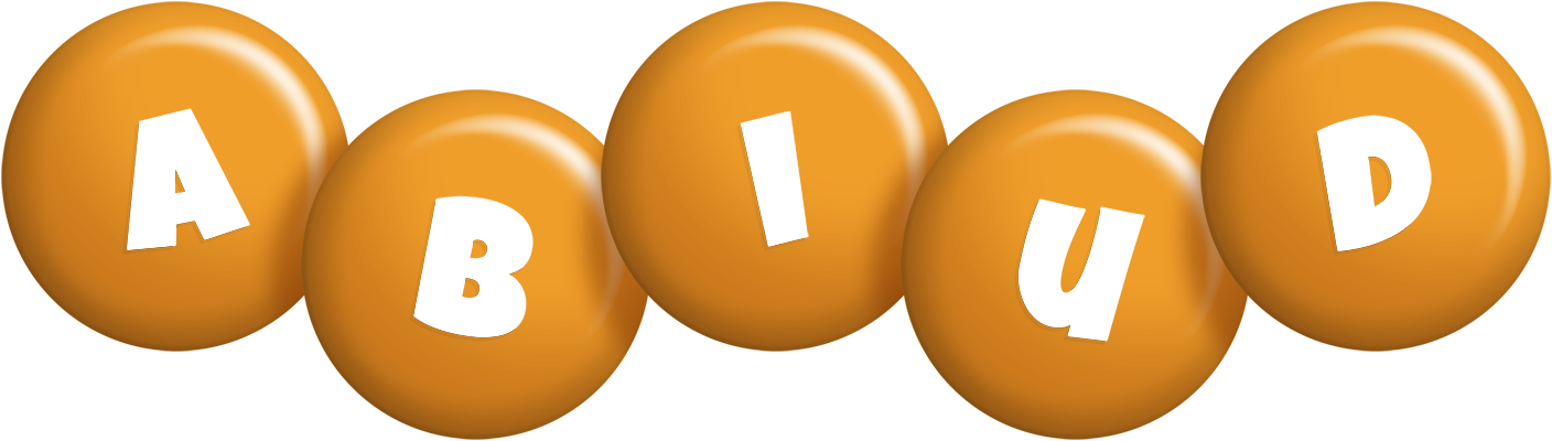 Abiud candy-orange logo