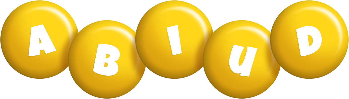 Abiud candy-yellow logo