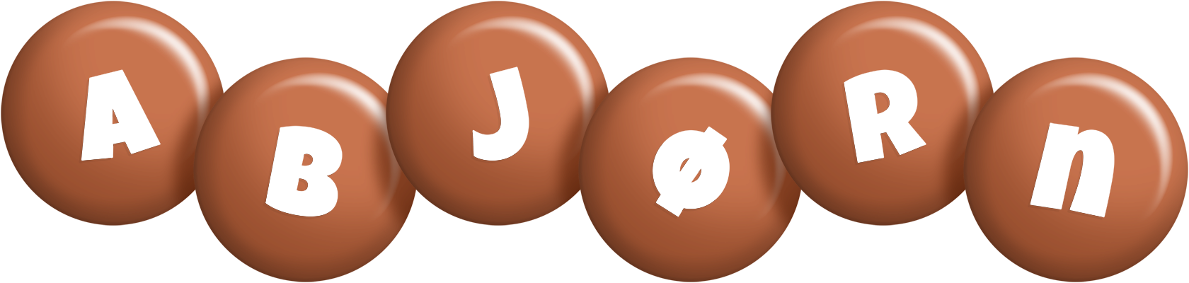 Abjørn candy-brown logo
