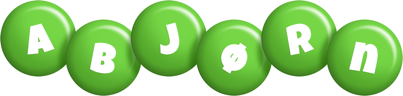 Abjørn candy-green logo