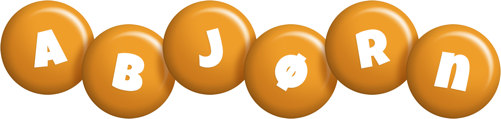 Abjørn candy-orange logo