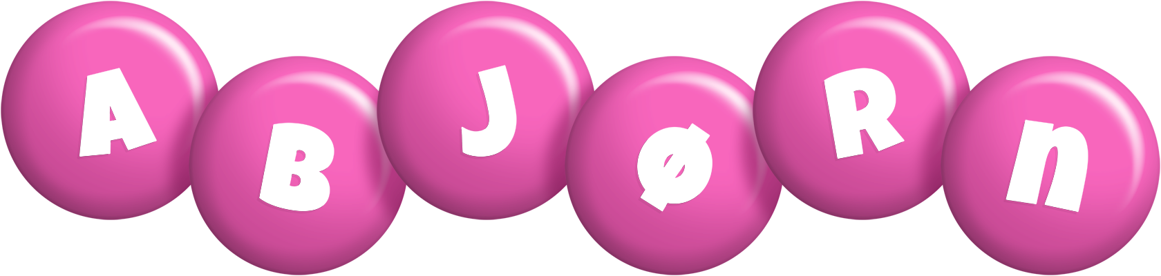 Abjørn candy-pink logo
