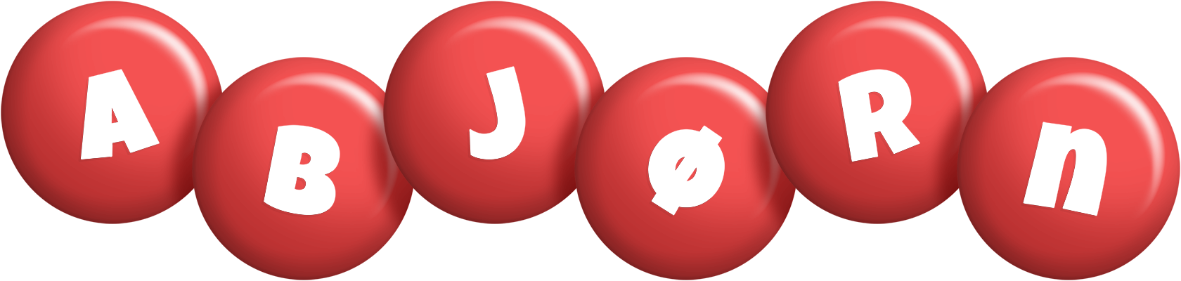 Abjørn candy-red logo