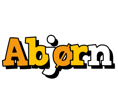Abjørn cartoon logo