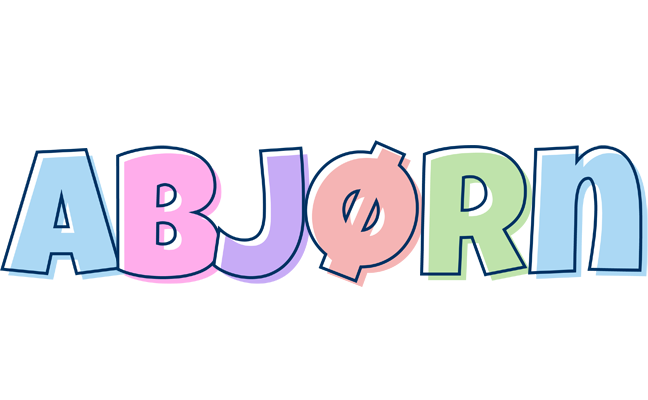 Abjørn pastel logo