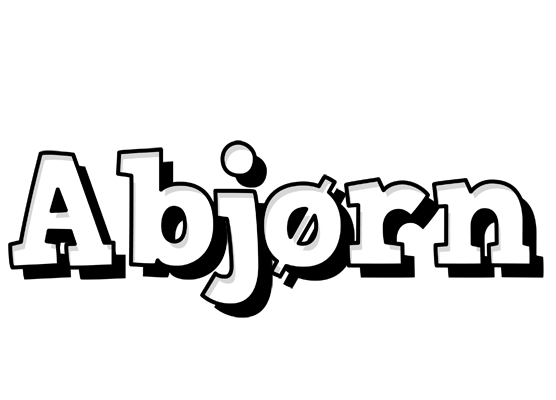 Abjørn snowing logo